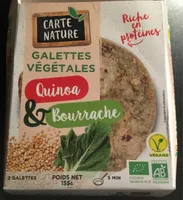 Galettes vegetales quinoa et bourrache