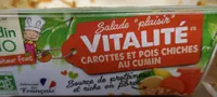 Salade plaisir vitalité carottes et pois chiches au cumin