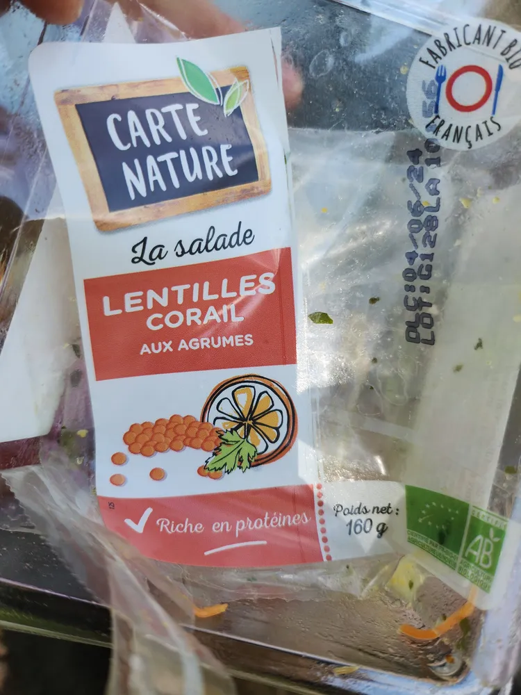 Lentilles corail