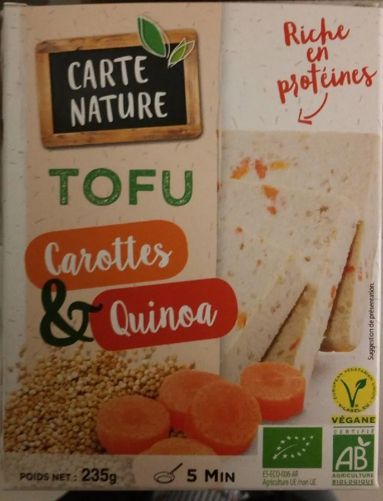 Tofu carottes et quinoa