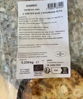 Tarte aux 3 poivrons feta
