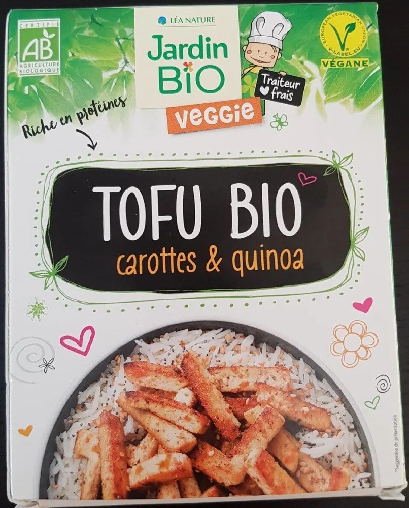 Tofu bio carottes et quinoa