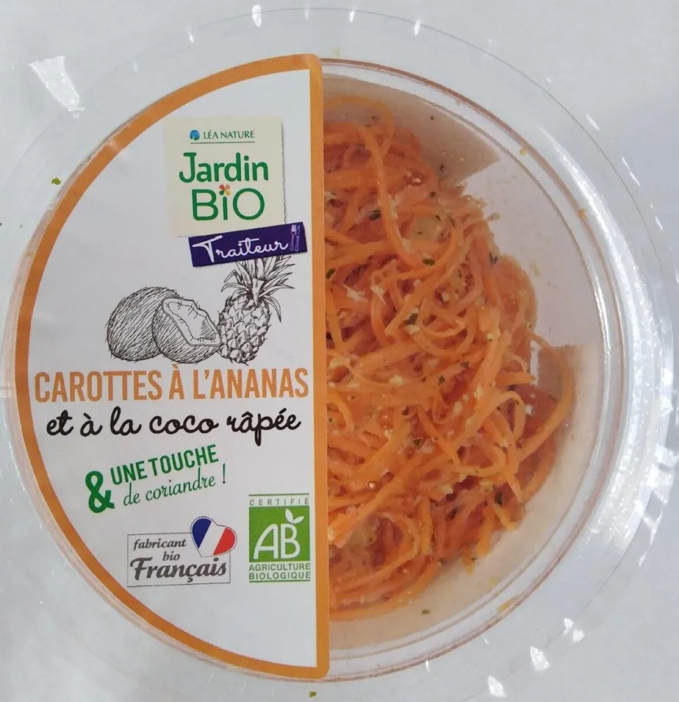 Carottes à l'ananas et coco râpée