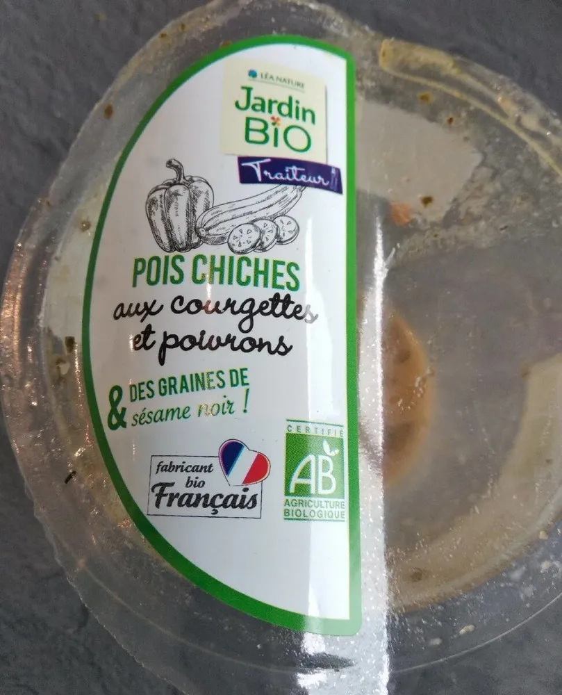 Pois chiches aux courgettes et poivrons