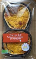 Tarte bio Potimarron Amandes et châtaignes