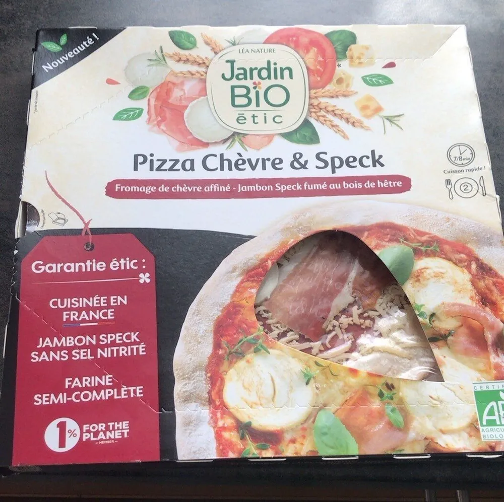 Pizza chèvre et speck