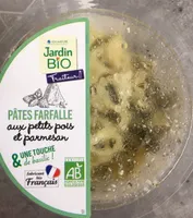 PÂTES FARFALLE aux petits pois et parmesan