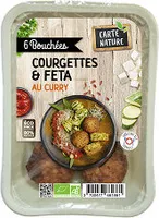 Bouchées courgettes & féta au curry