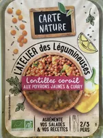Lentilles corail aux poivrons jaunes & curry