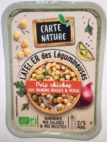 Pois chiches aux oignons rouges et persil