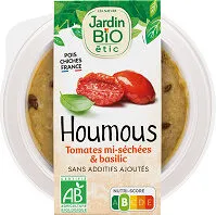 Houmous tomates mi-séchées & basilic