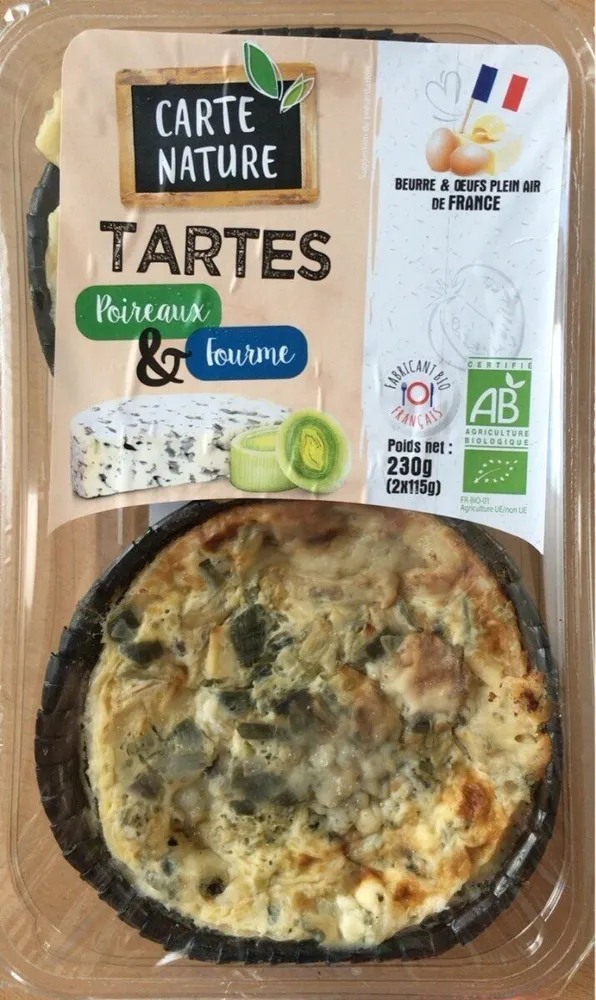 Tarte Poireaux et Fourme d’Ambert