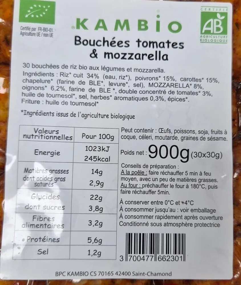 Bouchées tomates mozzarella