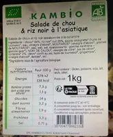 Salade de chou & riz noir à l’asiatique
