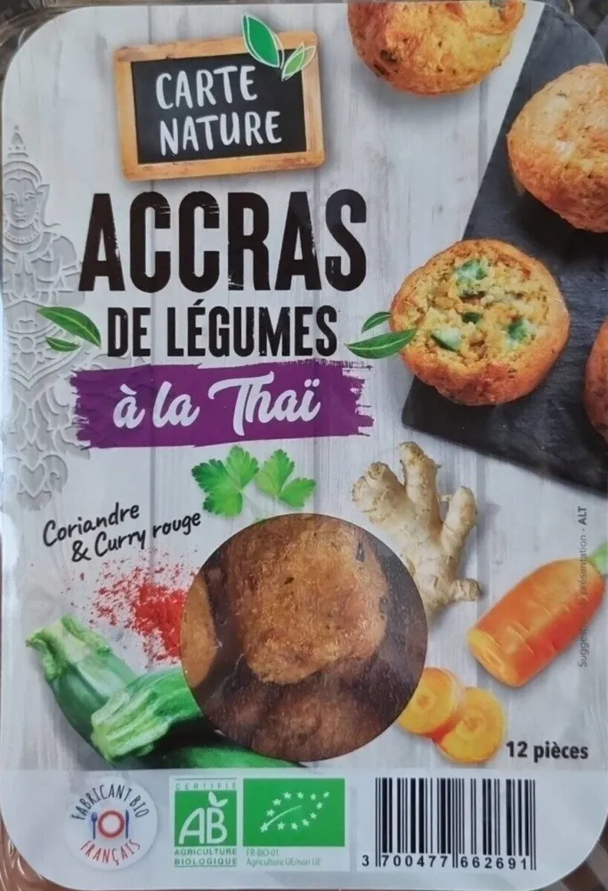 Accras de légumes à la Thaï