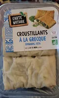 CROUSTILLANTS À LA GRECQUE ÉPINARDS, FETA
