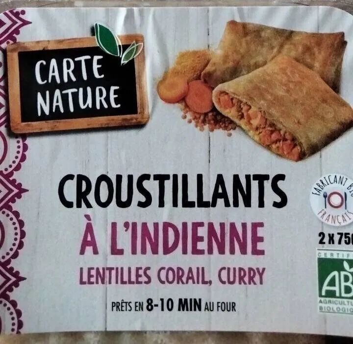 Croustillants à l'indienne - lentilles corail curry