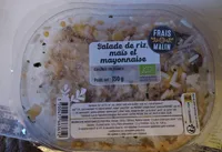 Salade de riz, maïs et mayonnaise