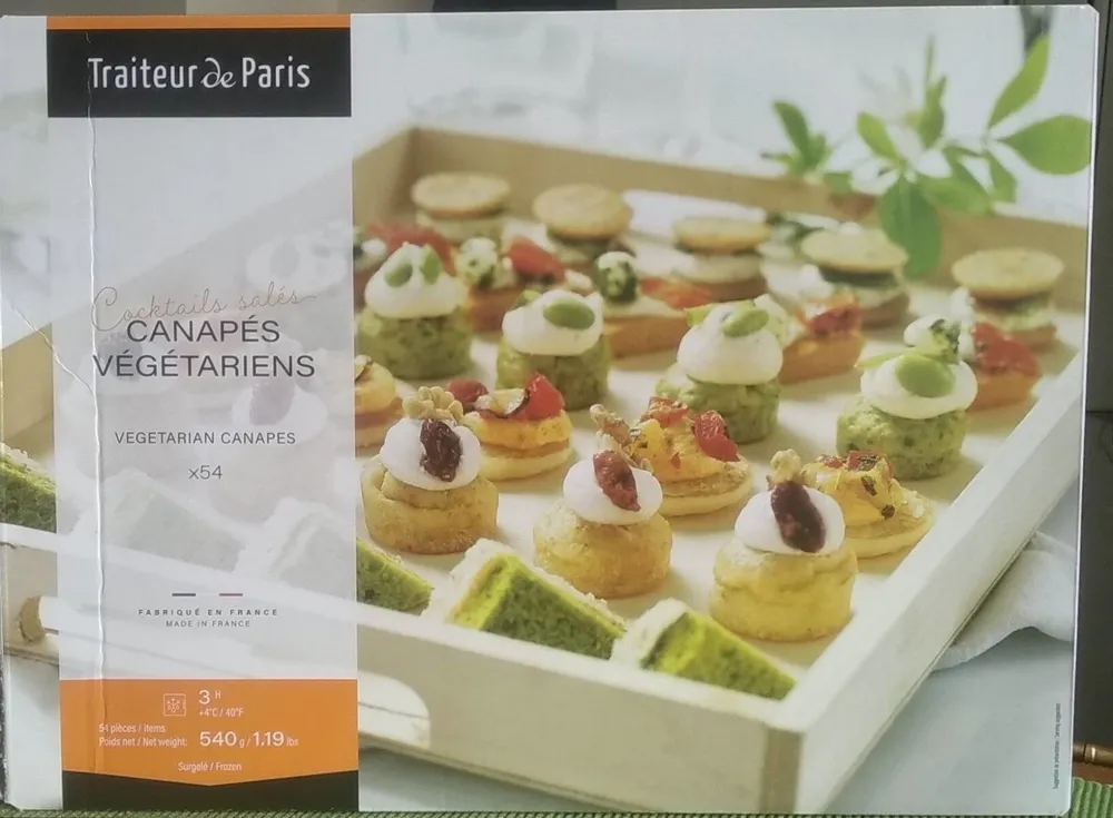 Canapés végétariens