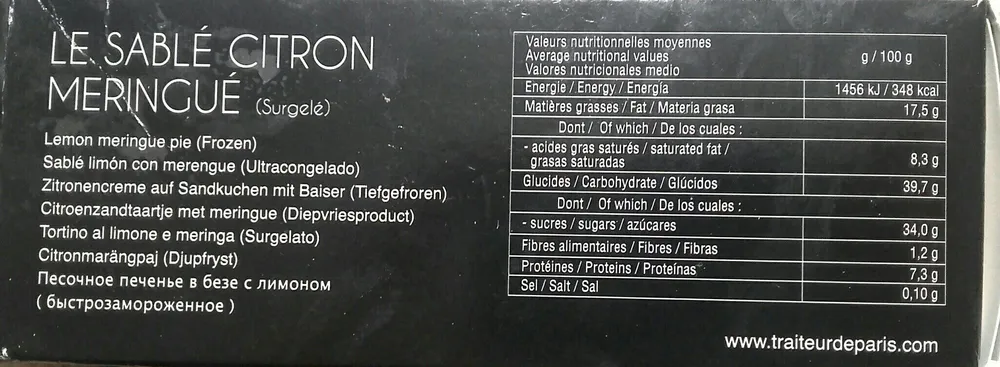 Le Sablé Citron Meringué