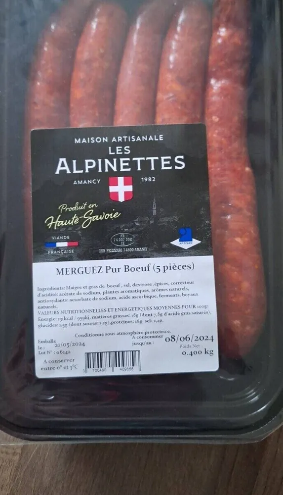 Merguez pur boeuf