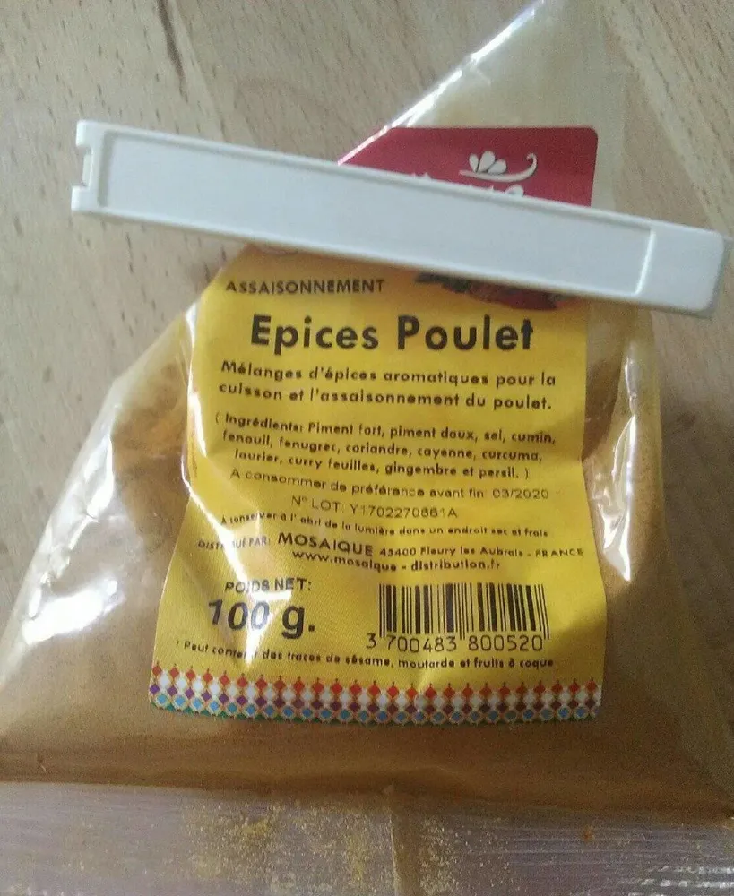 Epices poulet