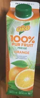 100% Pur fruit pressé orange