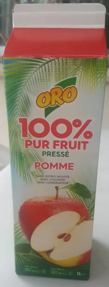 100 % pur fruit pressé pomme