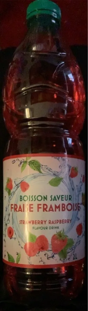 Boisson saveur fraise framboise