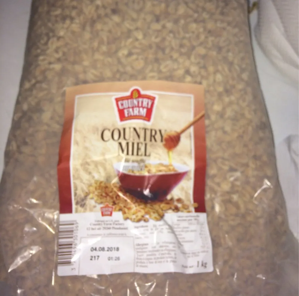 Country miel, blé soufflé au miel