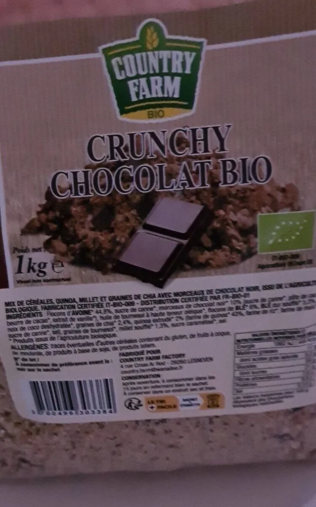Crunchy chocolat bio
