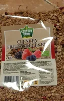 Crunchy fruit rouge bio