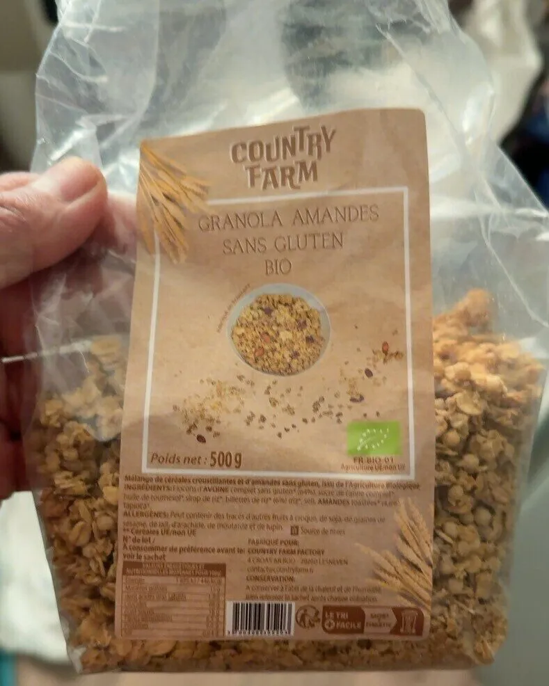 Granola amandes sans gluten