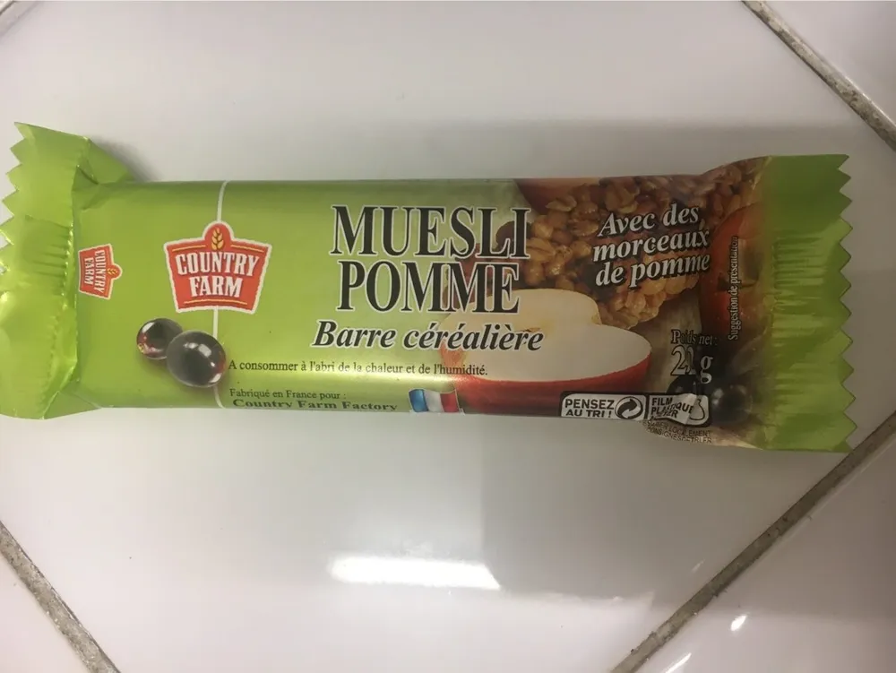 Muesli pomme