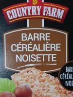 Barre céréalière noisette