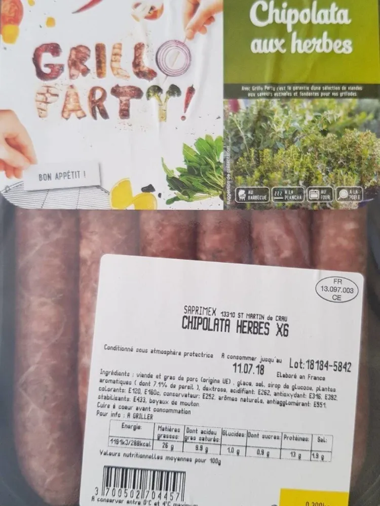 Chipolata aux herbes
