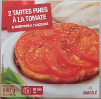 Tartes fines à la tomate & moutarde à l'ancienne