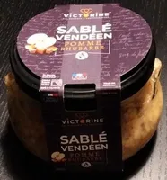 Compotée de pomme rhubarbe et émietté de sablé