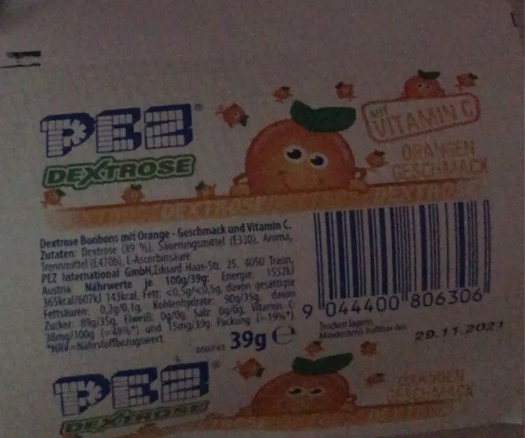 Pez dextrose