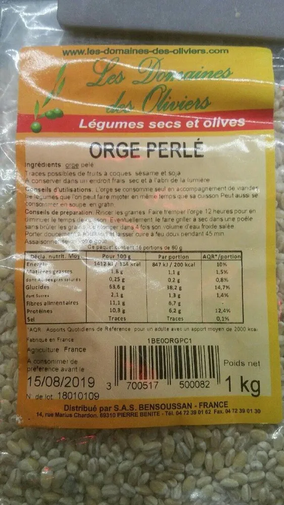 Orge perlé