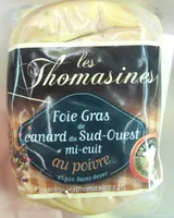 Foie gras de canard du Sud-Ouest mi-cuit au poivre