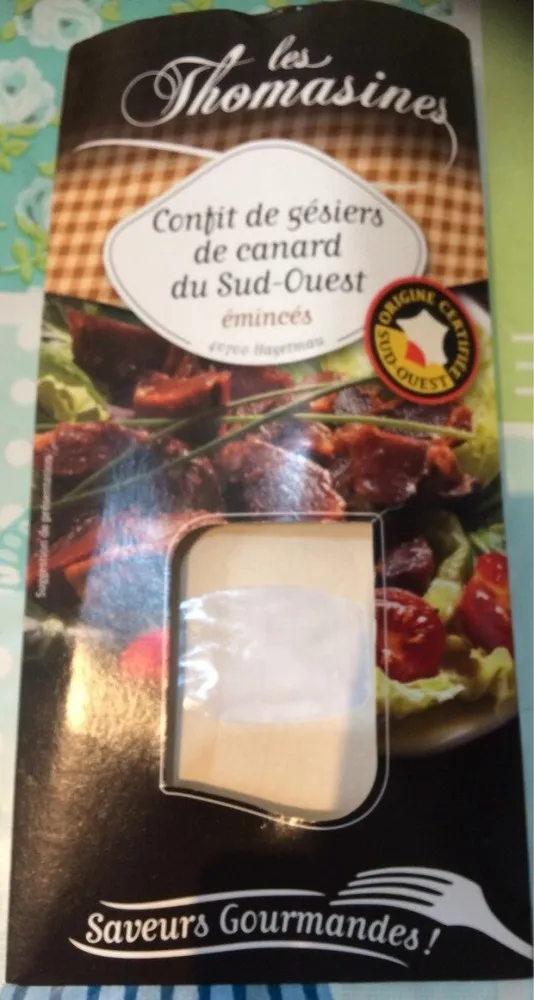 Confit de gesiers de canard du sud-ouest émincés
