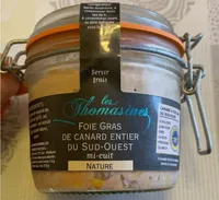 Foie gras de canard entier du Sud Ouest mi-cuit nature