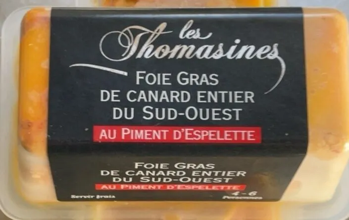 Foie gras Canard du Sud-Ouest au piment d'Espelette