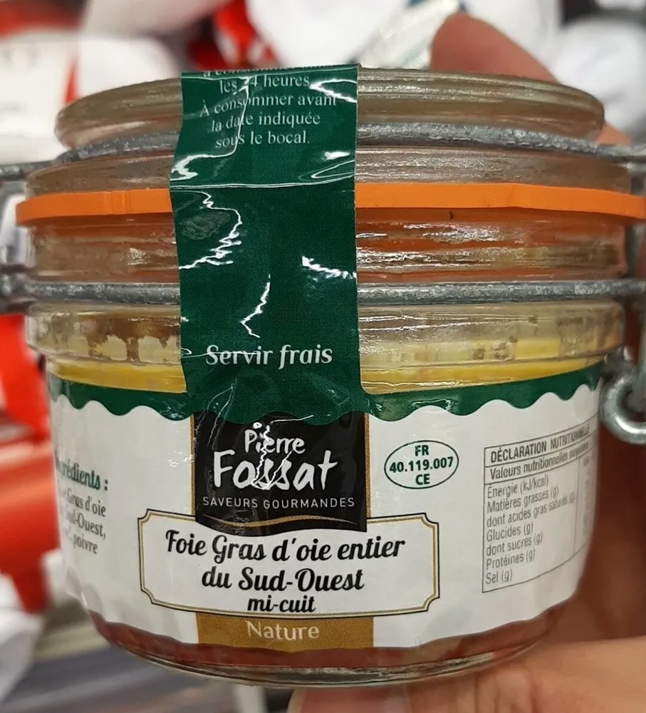Foie gras d'oie entier du Sud-Ouest mi-cuit