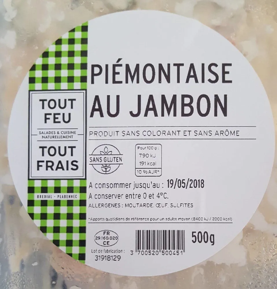 Piémontaise au jambon
