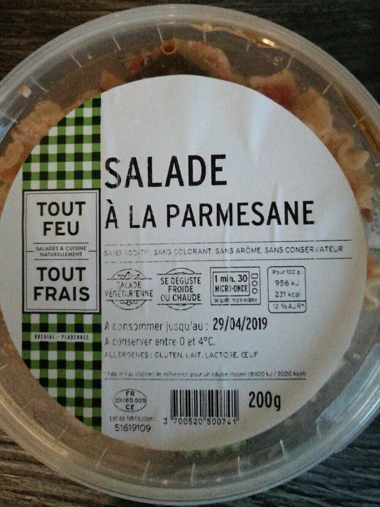 Salade parmesane