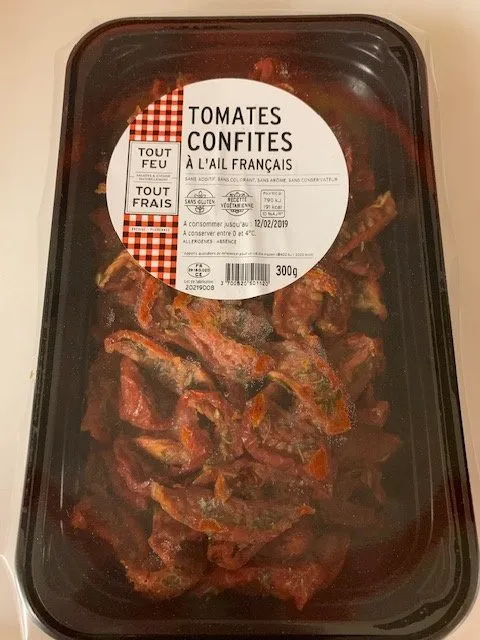 Tomates confites à l'ail français