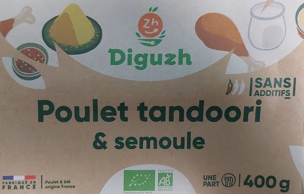 Poulet tandori et semoule