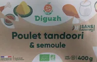 Poulet tandori et semoule
